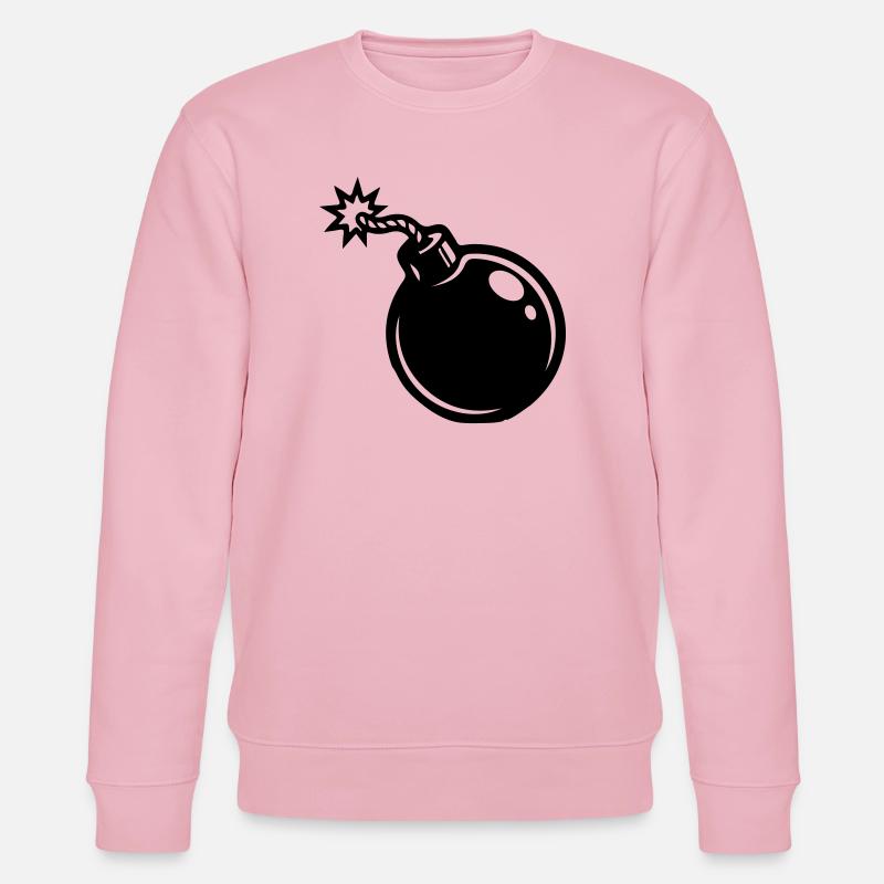 Bomb Icon - Stanley/Stella CHANGER Unisex Organic Sweatshirt - cotton pink