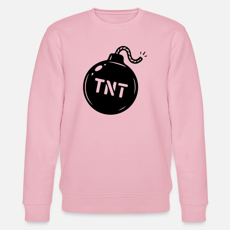 Symbole TNT de la bombe - Sweat bio CHANGER Stanley/Stella Unisexe - rose pâle