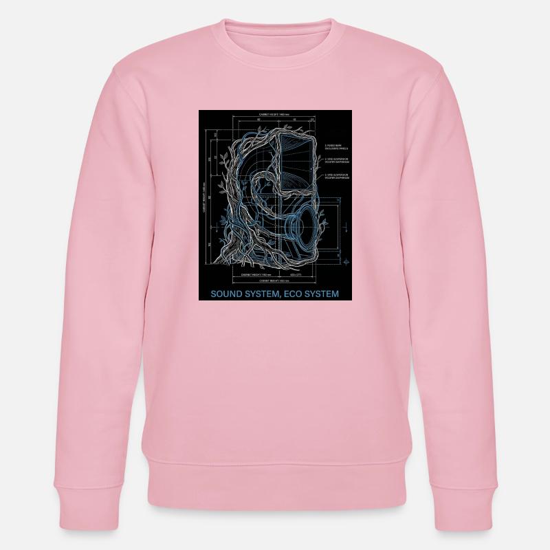 Système audio Eco - Sweat bio CHANGER Stanley/Stella Unisexe - rose pâle