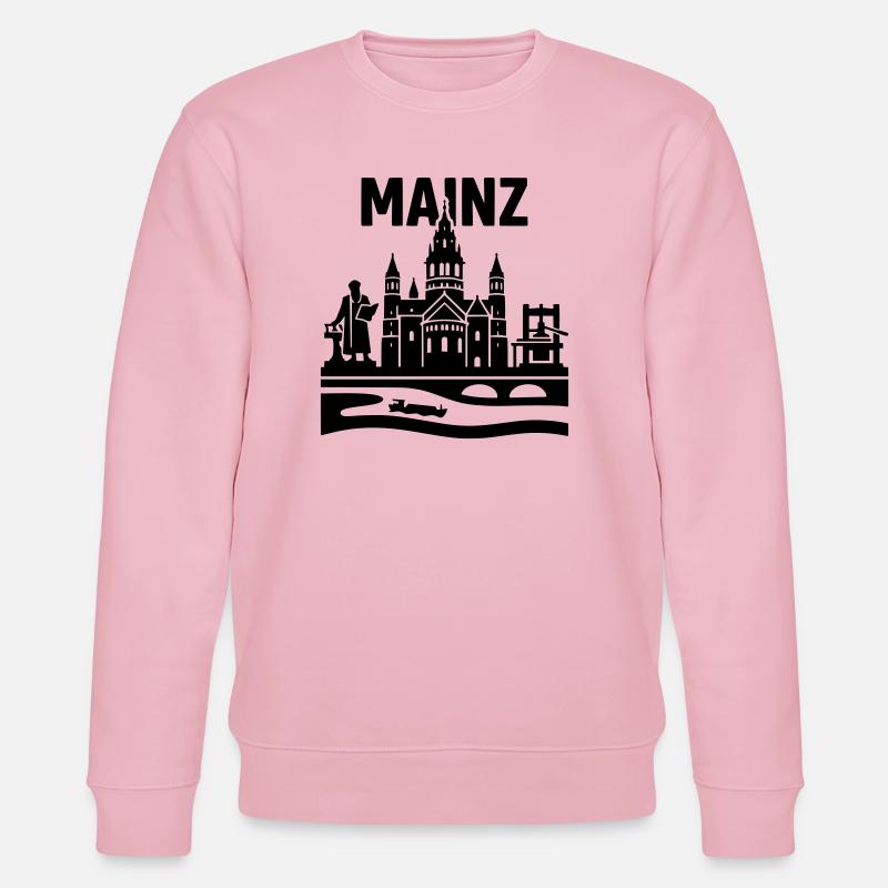 Mainz Silhouette Wahrzeichen - Stanley/Stella Unisex Bio-Sweatshirt CHANGER  - Hellrosa