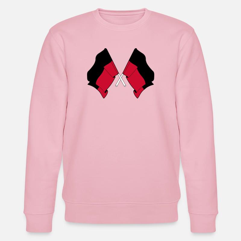 Drapeaux croisés de Nimègue - Sweat bio CHANGER Stanley/Stella Unisexe - rose pâle