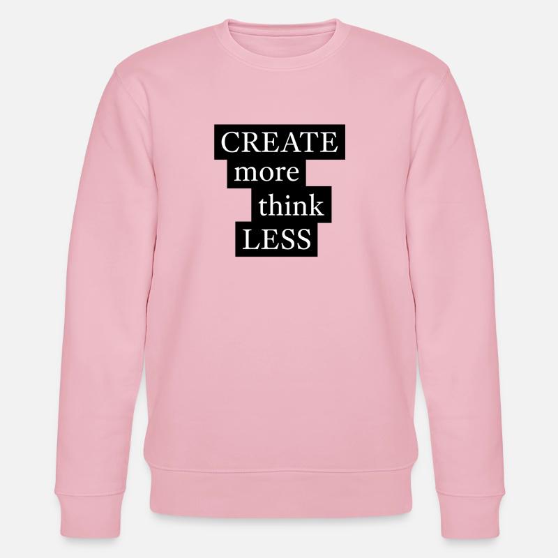 CRÉER PLUS PENSEZ MOINS - Sweat bio CHANGER Stanley/Stella Unisexe - rose pâle