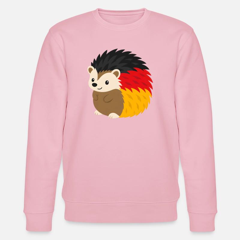 Regenbogen-Igel Design - Stanley/Stella Unisex Bio-Sweatshirt CHANGER - Hellrosa