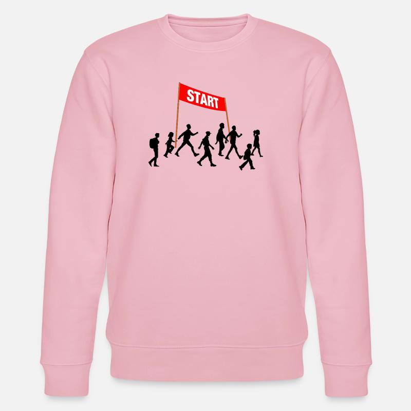 Walking Start Team - Stanley/Stella Unisex Bio-Sweatshirt CHANGER  - Hellrosa