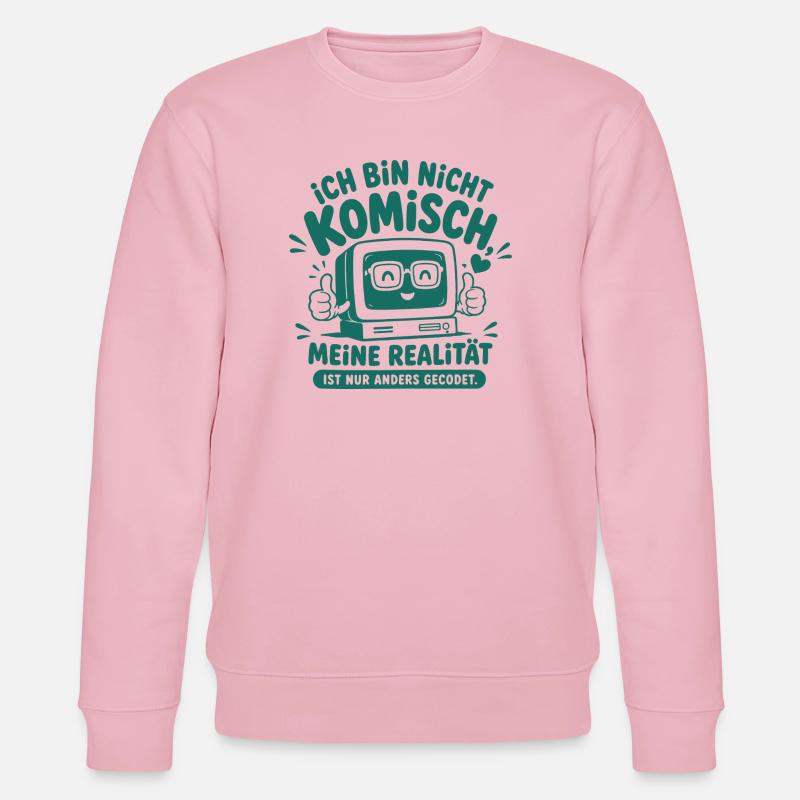 Nerd Realität Anders Gecodet - Stanley/Stella Unisex Bio-Sweatshirt CHANGER - Hellrosa