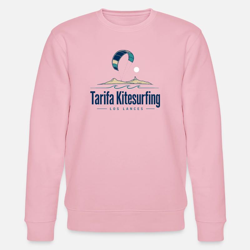 Tarifa Kitesurfing Paragleiter Insel - Stanley/Stella Unisex Bio-Sweatshirt CHANGER  - Hellrosa