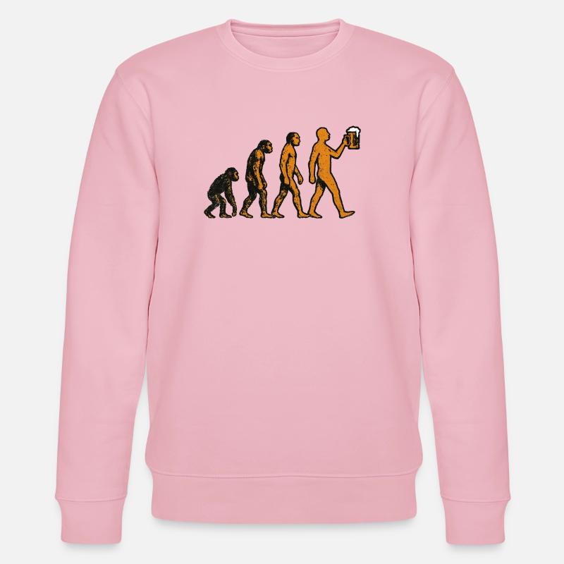Evolution Beer - Stanley/Stella CHANGER Unisex Organic Sweatshirt - cotton pink