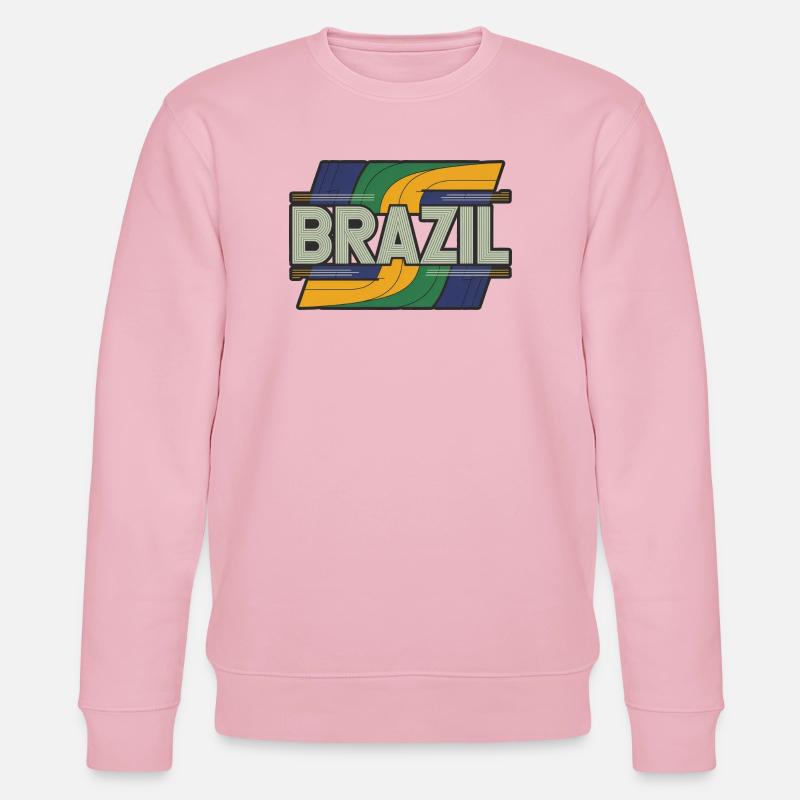 Brésil - Sweat bio CHANGER Stanley/Stella Unisexe - rose pâle