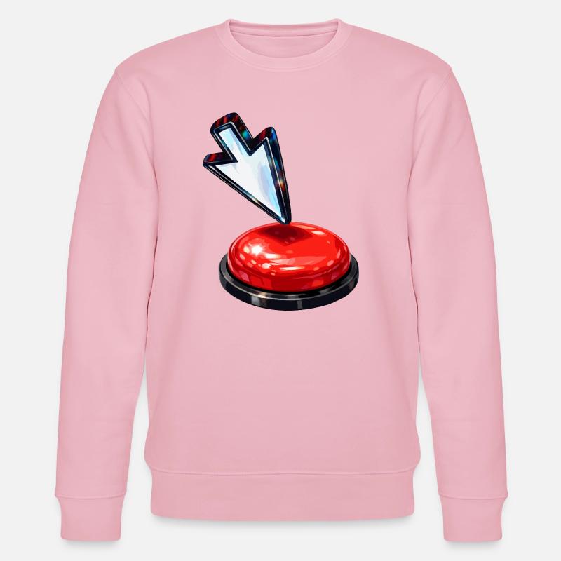 Bouton flèche vers le bas - Sweat bio CHANGER Stanley/Stella Unisexe - rose pâle