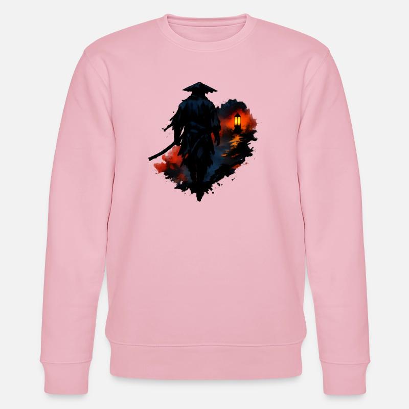 Marcheur nocturne avec lanterne - Sweat bio CHANGER Stanley/Stella Unisexe - rose pâle
