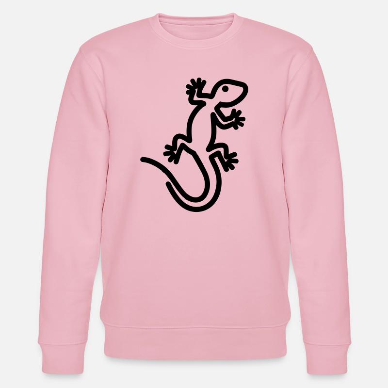Eidechse - Stanley/Stella Unisex Bio-Sweatshirt CHANGER  - Hellrosa
