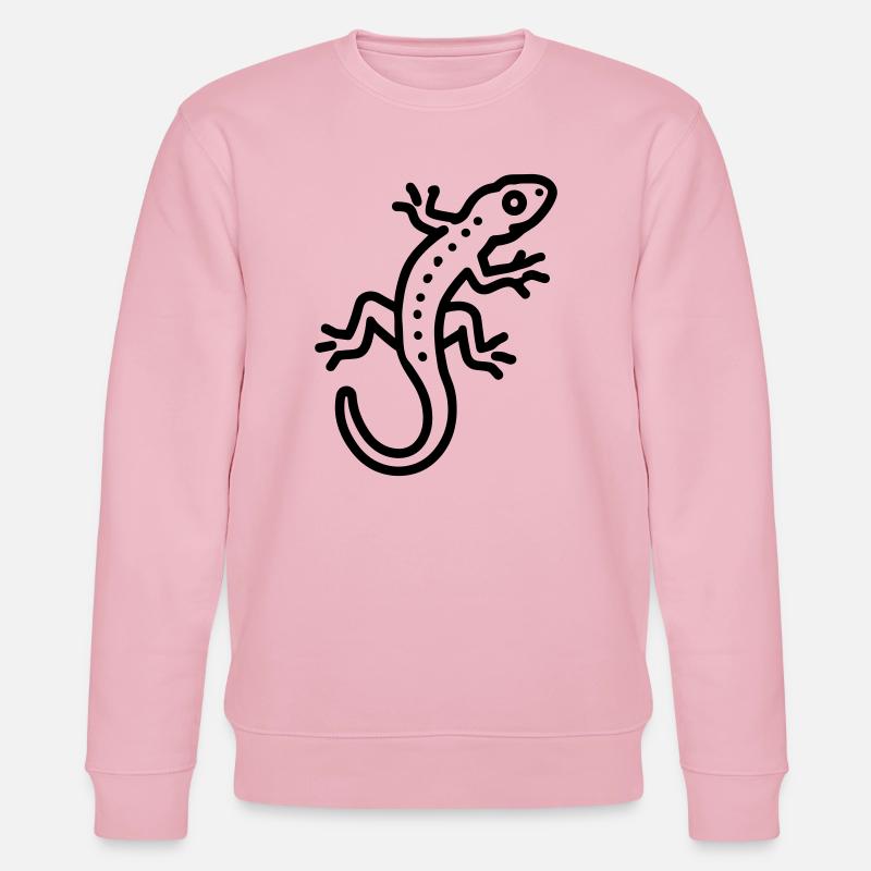 lézard - Sweat bio CHANGER Stanley/Stella Unisexe - rose pâle