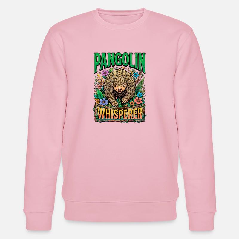 Pangolinflüsterer - Stanley/Stella Unisex Bio-Sweatshirt CHANGER  - Hellrosa