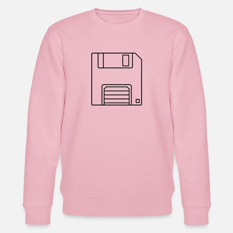 floppy disk - Stanley/Stella CHANGER Unisex Organic Sweatshirt - cotton pink