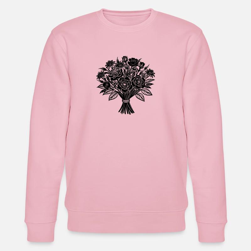 bouquet de fleurs - Sweat bio CHANGER Stanley/Stella Unisexe - rose pâle