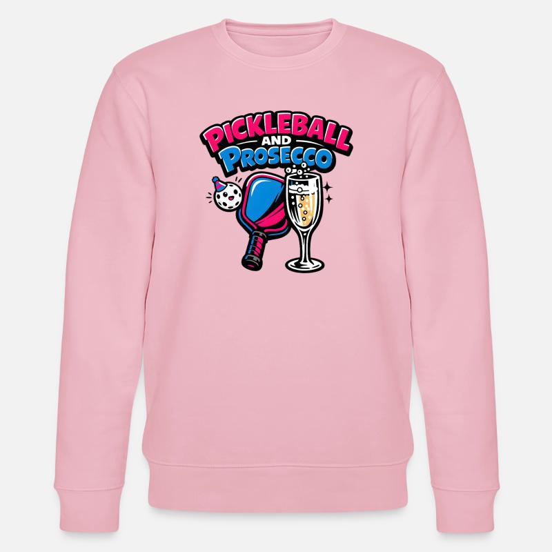 Pickleball Prosecco Logo - Stanley/Stella Unisex Bio-Sweatshirt CHANGER - Hellrosa