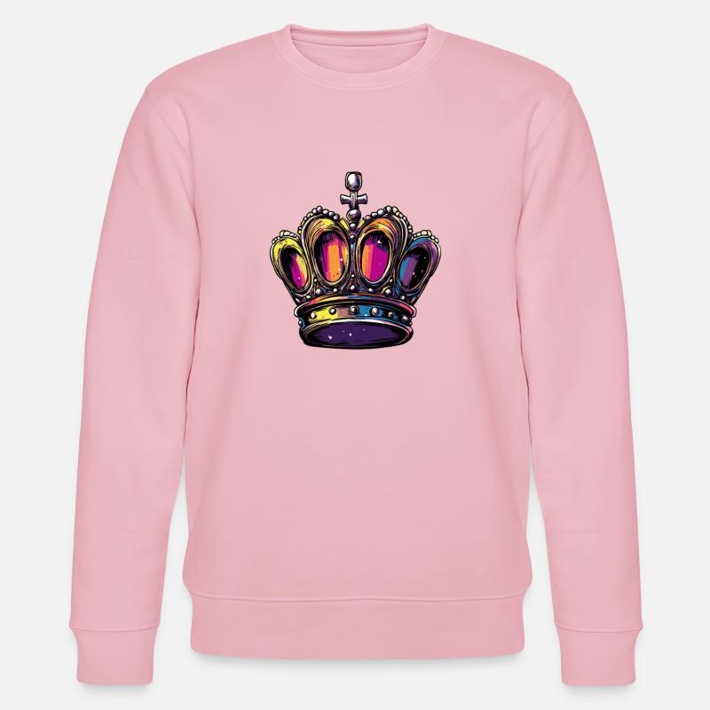Couronne - Sweat bio CHANGER Stanley/Stella Unisexe - rose pâle