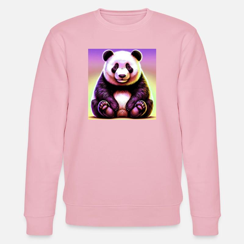 Panda - Stanley/Stella Unisex Bio-Sweatshirt CHANGER  - Hellrosa