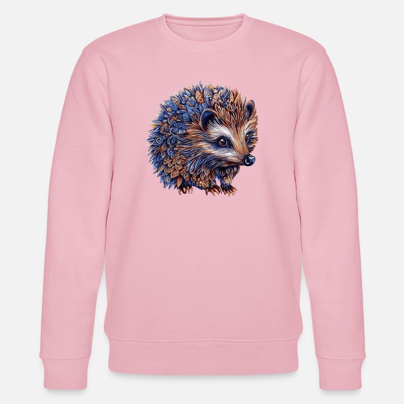 Igel Bunt - Stanley/Stella Unisex Bio-Sweatshirt CHANGER  - Hellrosa