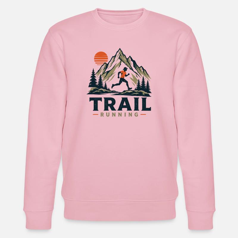 Course sur sentier - Sweat bio CHANGER Stanley/Stella Unisexe - rose pâle