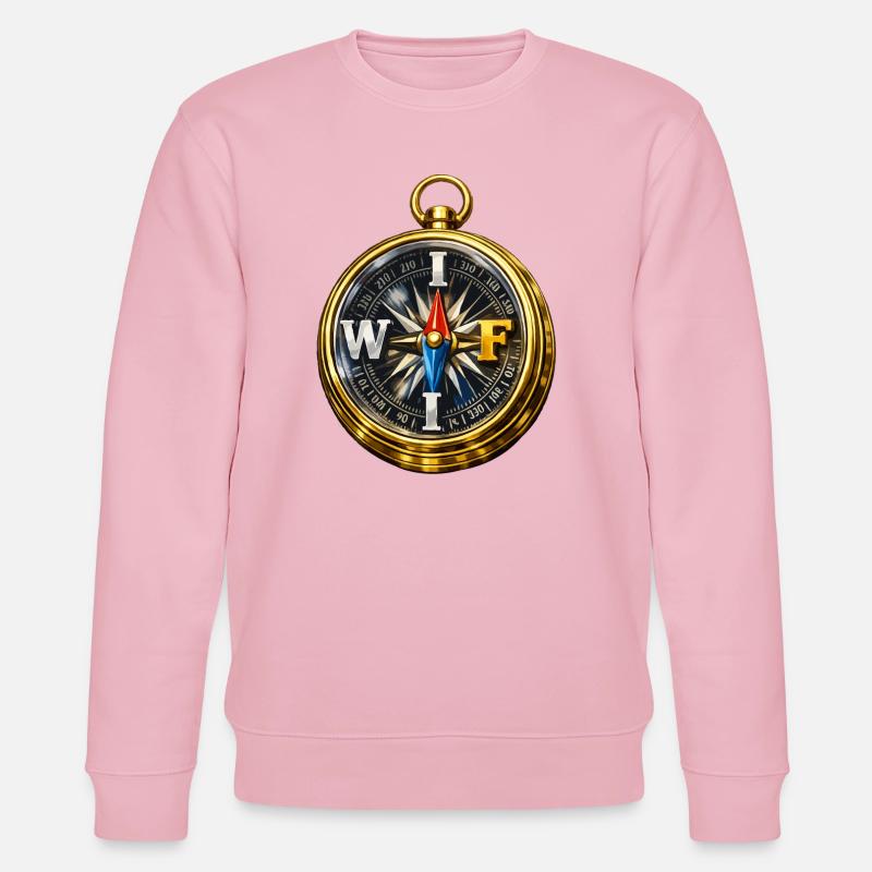 Compass mit WLAN - Stanley/Stella Unisex Bio-Sweatshirt CHANGER  - Hellrosa