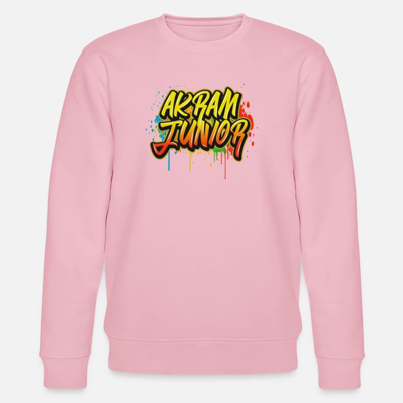Akram Junior Graffiti - Stanley/Stella CHANGER Unisex Organic Sweatshirt - cotton pink