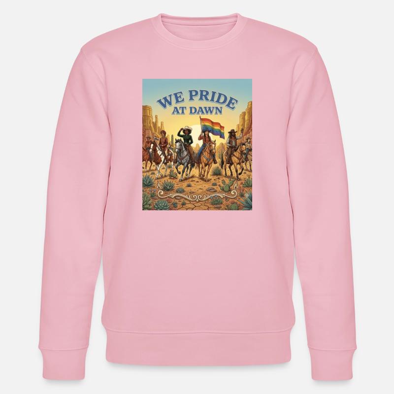 Dawn Pride Riders - Stanley/Stella Unisex Bio-Sweatshirt CHANGER - Hellrosa