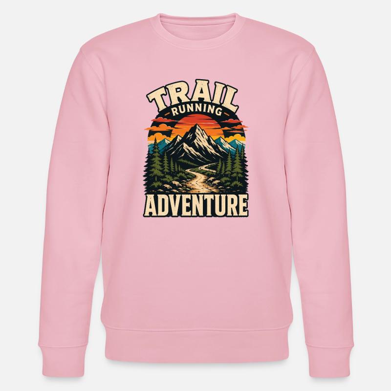 Trailrunning-Abenteuer - Stanley/Stella Unisex Bio-Sweatshirt CHANGER - Hellrosa