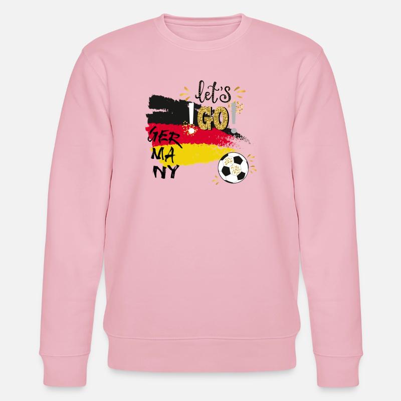 Fußball Germany - Stanley/Stella Unisex Bio-Sweatshirt CHANGER  - Hellrosa