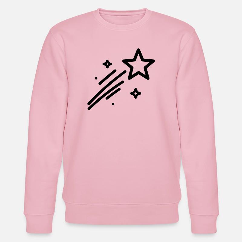 Sternschnuppe - Stanley/Stella Unisex Bio-Sweatshirt CHANGER - Hellrosa