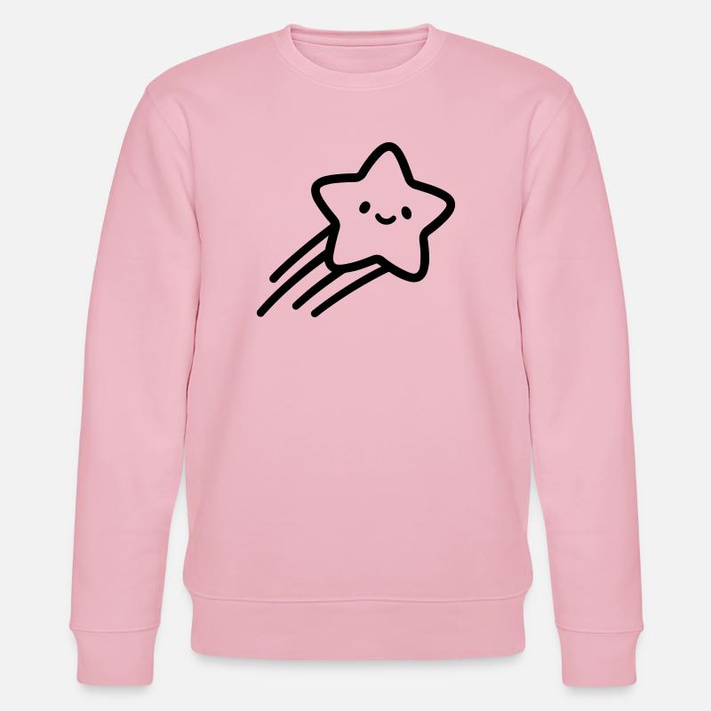 shooting star - Stanley/Stella CHANGER Unisex Organic Sweatshirt - cotton pink