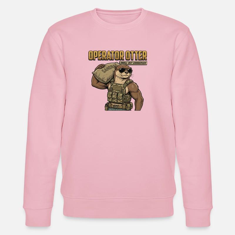 Operator Otter - Stanley/Stella Unisex Bio-Sweatshirt CHANGER - Hellrosa