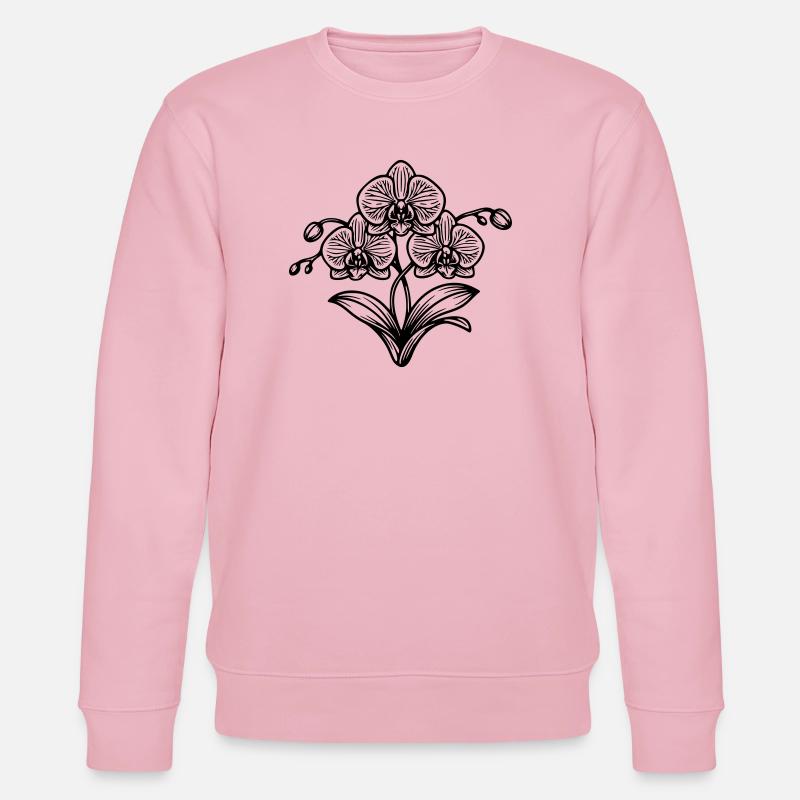 Orchidee - Stanley/Stella Unisex Bio-Sweatshirt CHANGER - Hellrosa