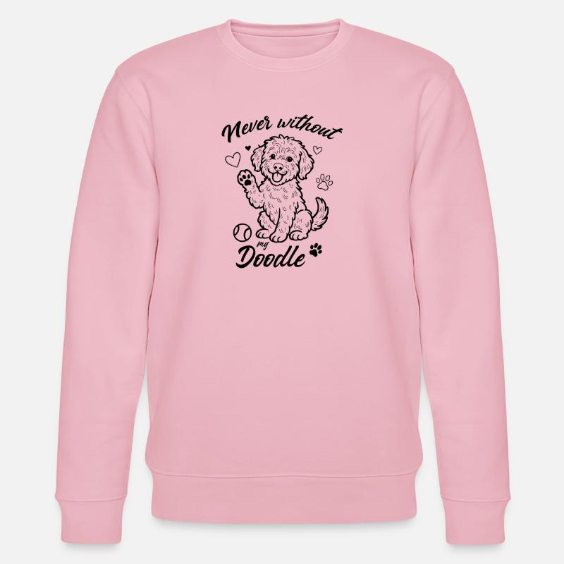Never without my Doodle - Stanley/Stella Unisex Bio-Sweatshirt CHANGER  - Hellrosa