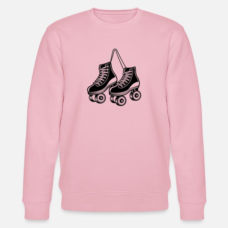 Hängende Rollschuhe - Stanley/Stella Unisex Bio-Sweatshirt CHANGER - Hellrosa