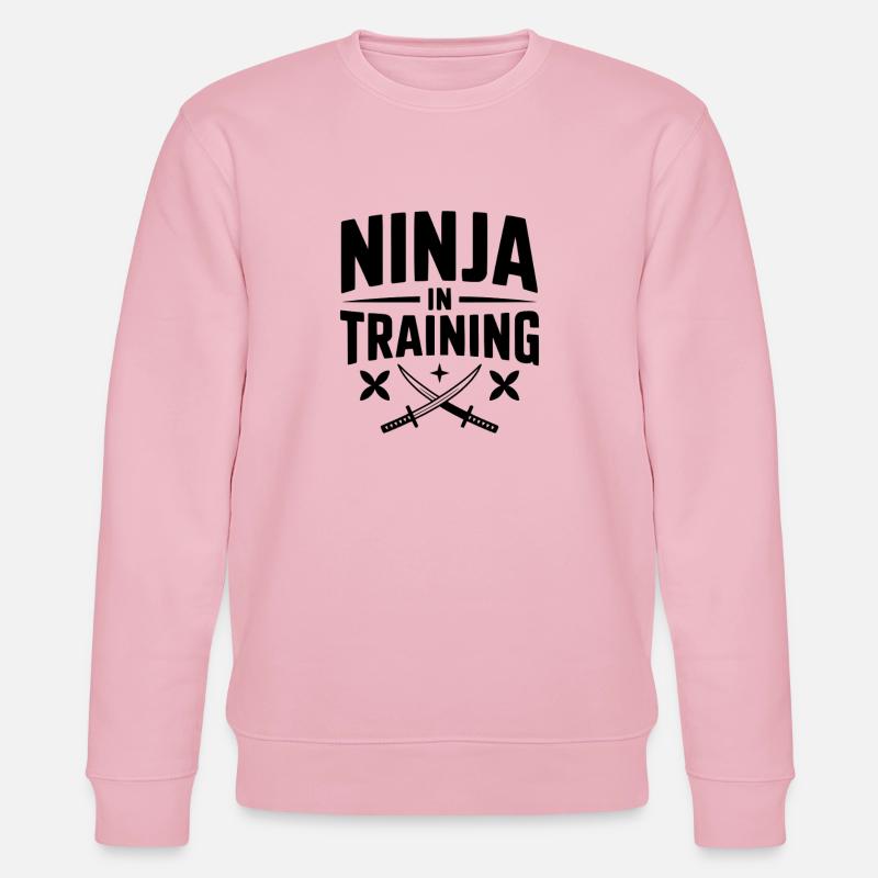 Ninja In Training - Stanley/Stella CHANGER Unisex Organic Sweatshirt - cotton pink