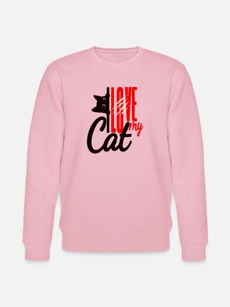 J’aime mon chat - Katzenliebe - Sweat bio CHANGER Stanley/Stella Unisexe - rose pâle