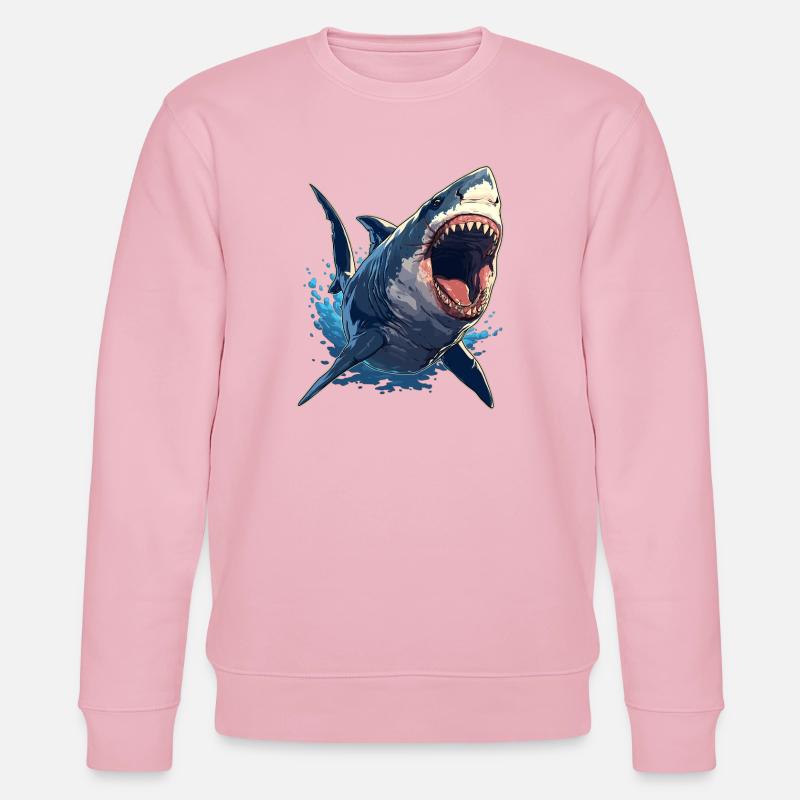 Requins Requin - Sweat bio CHANGER Stanley/Stella Unisexe - rose pâle