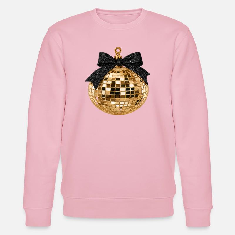 Discokugel mit Schleife - Stanley/Stella Unisex Bio-Sweatshirt CHANGER - Hellrosa