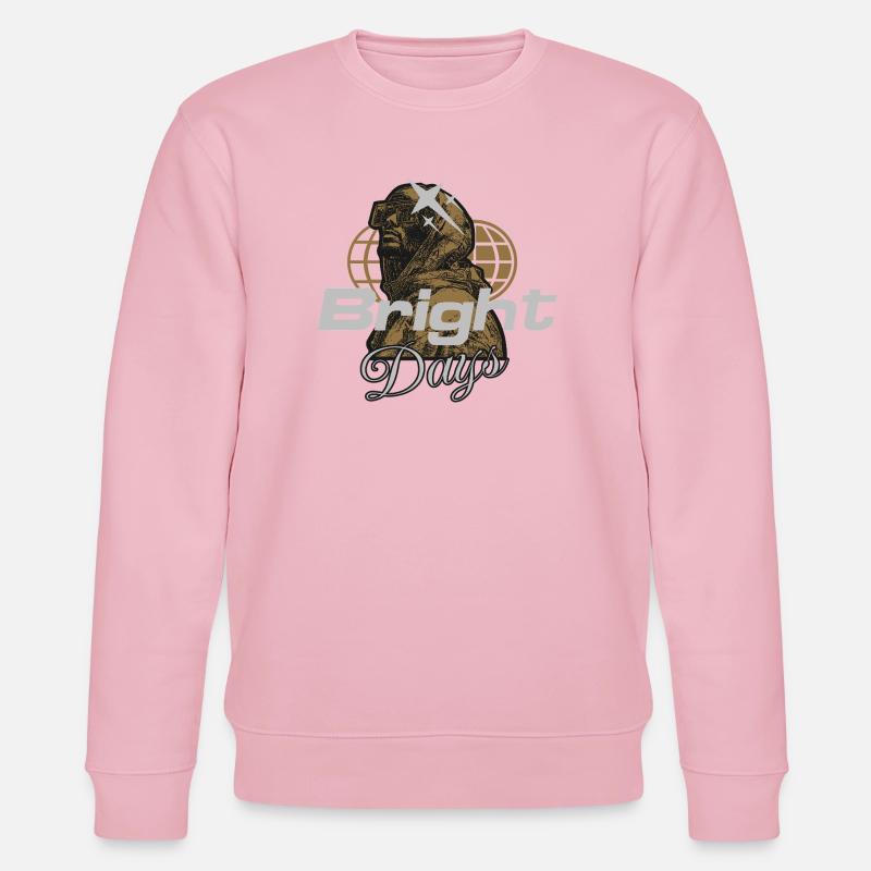 Bright Days Globe Magic - Stanley/Stella CHANGER Unisex Organic Sweatshirt - cotton pink