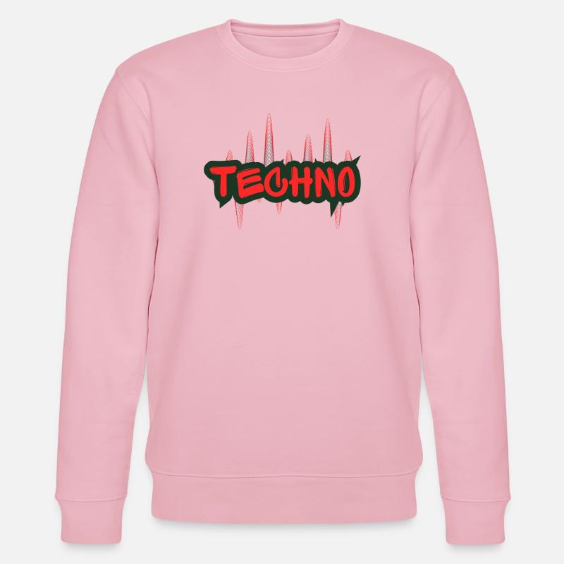 Nuit Techno Graffiti - Sweat bio CHANGER Stanley/Stella Unisexe - rose pâle