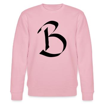 lettre B - Sweat bio CHANGER Stanley/Stella Unisexe - rose pâle - Devant - Jaron (178cm) & Liana (172cm)