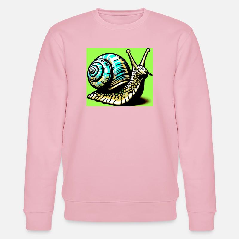 Escargot - Sweat bio CHANGER Stanley/Stella Unisexe - rose pâle