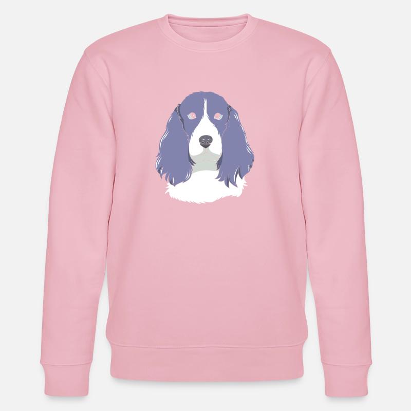 Springer Spaniel - Stanley/Stella Unisex Bio-Sweatshirt CHANGER - Hellrosa