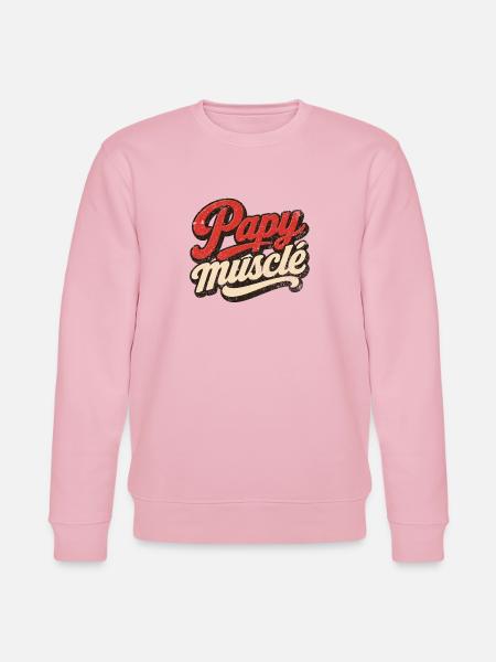 Muskulöser Großvater - Stanley/Stella Unisex Bio-Sweatshirt CHANGER - Hellrosa