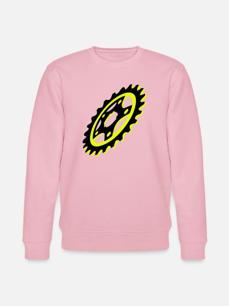 Bicycle Chainring Graphic - Stanley/Stella CHANGER Unisex Organic Sweatshirt - cotton pink