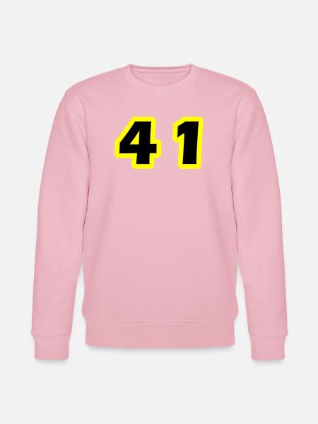 41 Number symbol - Stanley/Stella CHANGER Unisex Organic Sweatshirt - cotton pink