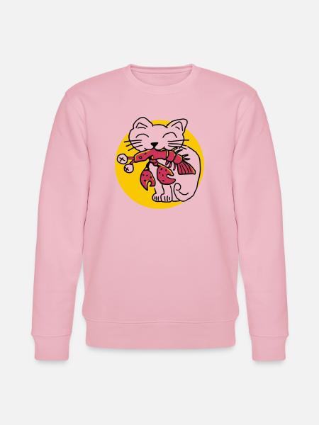CancerCat - Stanley/Stella Unisex Bio-Sweatshirt CHANGER - Hellrosa