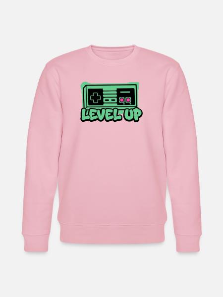 Level Up Controller Icon - Stanley/Stella Unisex Bio-Sweatshirt CHANGER  - Hellrosa