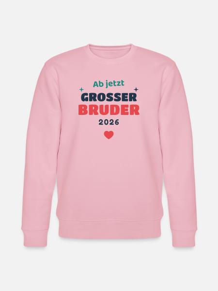 Einschulung 2026 Bruder - Schulkind Geschenk Schul - Stanley/Stella Unisex Bio-Sweatshirt CHANGER - Hellrosa